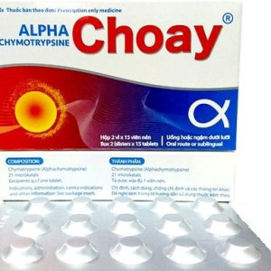 Alphachymotrypsine choay - hộp