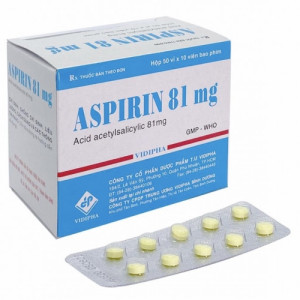 Aspirin 81mg ( Vidipha ) - Viên